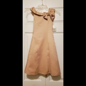 Jenny Annie Dots Gold Girl's Dress